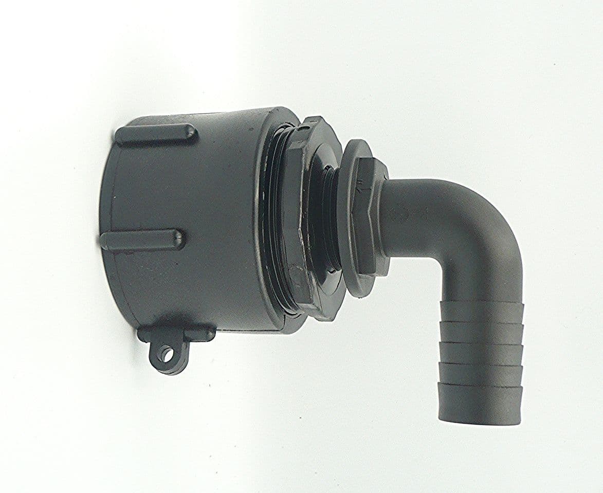 IBC Adapter HD to 1" 25mm Angled Hose Tail