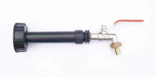 IBC Adapter (S60X6 Coarse Thread) to WATER FILTER & Nickle Plated Brass LeverTap