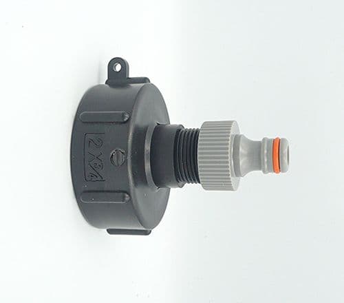 IBC Adapter (S60X6) to 1/2" (13mm) Snap On Hose Fitting