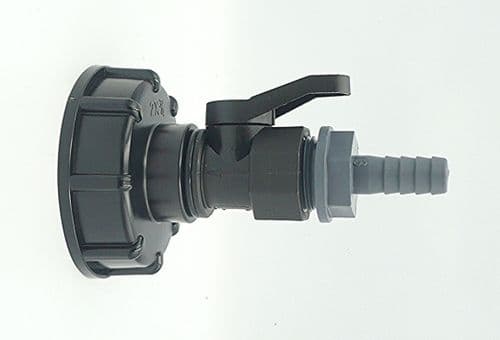 IBC ADAPTER (S60X6) to PP BALL VALVE & 1/2" Barbed Hose Tail