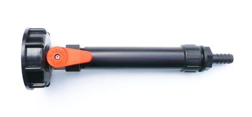 IBC ADAPTER (S60X6) to PP BALL VALVE with Water Filter & 1/2" (13 mm) Hose Tail