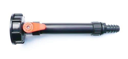 IBC ADAPTER (S60X6) to PP BALL VALVE with Water Filter & 3/4" (19 mm) Hose Tail