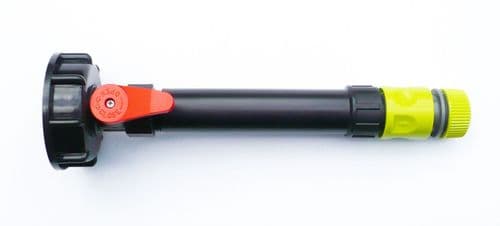 IBC ADAPTER (S60X6) to PP BALL VALVE with Water Filter & Snap-On Connector + Hose Fitting