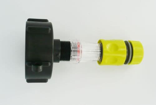 IBC Adapter (S60X6 ) to Fine Gauze Filter & 1/2" Snap on Push Fit Hose connector