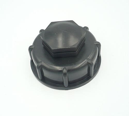 IBC Blanking / Dust cap (S60X6) c/w 1" BSP centre thread & removable bung