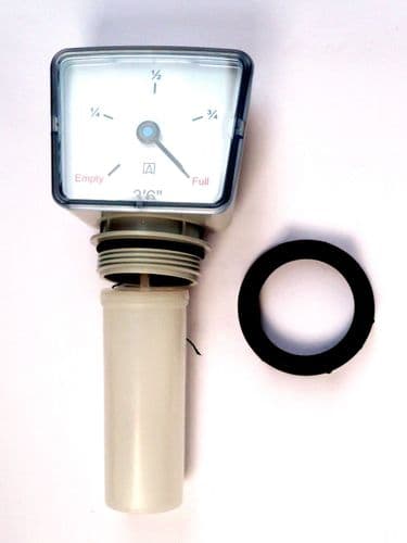 IBC CAGE TANK FLOAT GAUGE 3 ft. 6". Oil or Water. C/w 1.1/2 Back-Nut