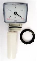 IBC CAGE TANK FLOAT GAUGE 5ft. Oil or Water. C/w 1.1/2 Back-Nut