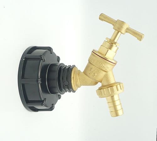 IBC CAP(S60X6 2") & BRASS TAP to 13 mm (1/2") Hose Tail