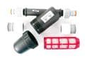 In-Line Bottle Type Water Filter. 120 Mesh. 130 Micron. Snap-On Hose Connectors