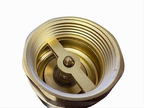 IN LINE BRASS SPRING CHECK NON RETURN VALVE BSP FEMALE THREADS