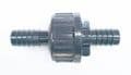 In Line One Way Hose Connector Non Return Valve. 13 mm, 18 mm and 22.5 mm Barbed Tails