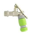 LOCKABLE Plated Brass Lever Tap.  1/2