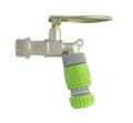 LOCKABLE Plated Brass Lever Tap.  1/2