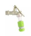 LOCKABLE Plated Brass Lever Tap.  1/2