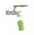 LOCKABLE Plated Brass Lever Tap.  1/2