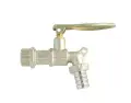 LOCKABLE Plated Brass Lever Tap.  3/4