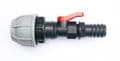 PIPE JOINER. Joins MDPE/Alkathene Solid Pipe to Flexible Hose Pipe. With On / Off Valve