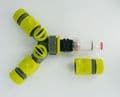 Snap On 3 Way Hose Splitter, Fine Gauze Filter, 2 ON/OFF Taps + Hose Connectors