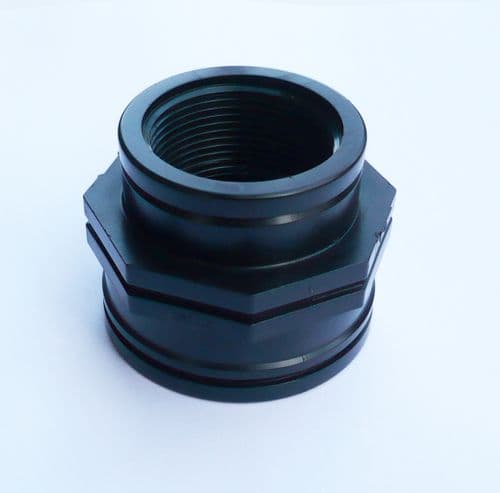 Tank Float Gauge Thread Adapter. Converts 2" BSP Male Thread to 1.1/2" BSP Female Thread