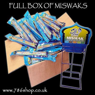 Full Box 144  - Natural Toothbrush Miswak / Miswaks, Arak, Siwak, Peelu ( NEW )