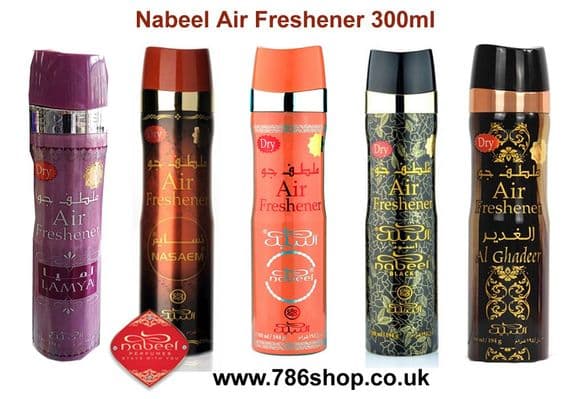 Genuine Nabeel Air Freshener Nabeel, Touch Me, Black Arabian Incense Spray 300ml