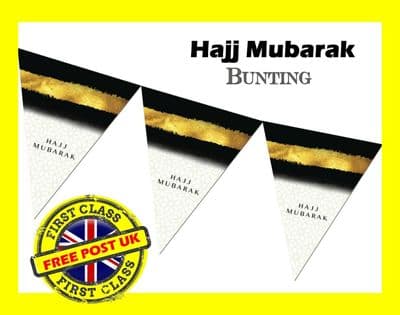 Hajj Mubarak Bunting HJ2 Religion & Festival Islamic Decorate, Decorations NEW