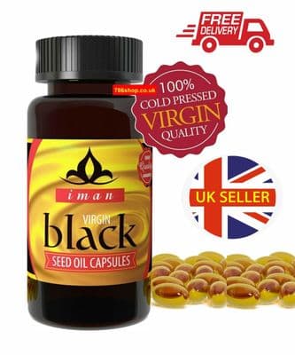 Halal (Iman Black Seed Oil Capsules x 180) Natural Kolanji Islam Health Benefits