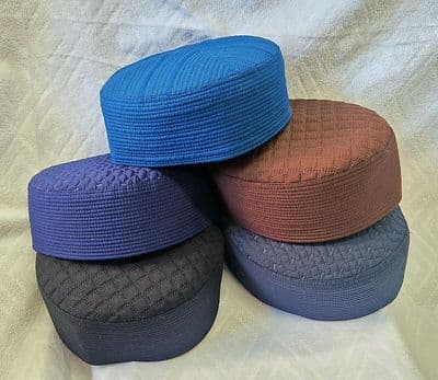 High-Quality Islamic Prayer Round Cap | Classic Kufi Hat for Namaz | Ramadan NEW - 135169098732