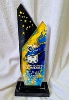 Islamic Hajj Mubarak Gift ( Crystal ) stands Muslim Return Home