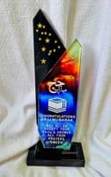 Islamic Hajj Mubarak Gift ( Crystal ) stands Muslim Return Home