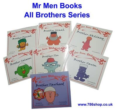 Islamic kids / Mr Men Books ( Brother & Little Sisters Series ) SET