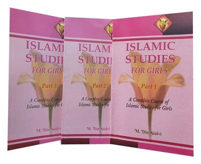 Islamic Studies for Girls (Full set 1-3) Books by Muhammad Din Sialvi (Colour)