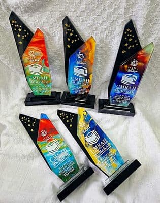 Islamic umrah Mubarak Gift ( Crystal ) New stands islam Muslim / kaba & madina A