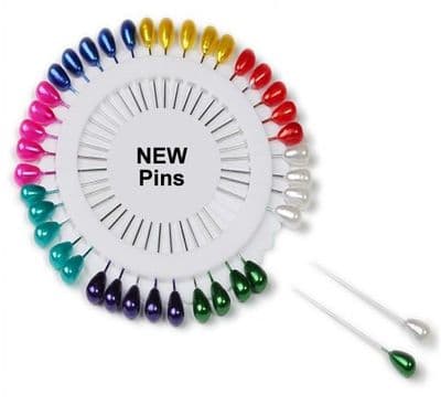 Large Straight Hijab Pins in Assorted Colors