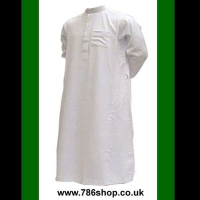 Men's Al Haramain Thobe Thawb Jubbas -  White jubbas