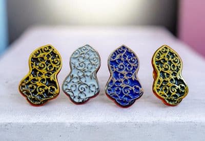 Nalayn Nalain Sharif geometric Milad Islam Badge / Pin gift Milaad Mawlid NEW