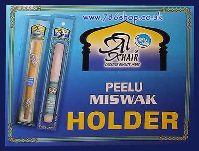 Natural Toothbrush Miswak / Miswaks x 5 with Holder Arak, Siwak, Peelu ( NEW )