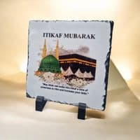 Ramadan end Decorative Islamic Slate Ornament itikaf Mubarak Gift ( makkah ) New