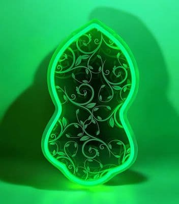 Small Naqash e Nalain Paak Light Islamic Milad Decoration Mawlid, milaad/milad (Rose)
