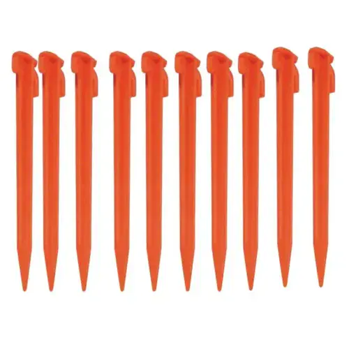 20cm Red Plastic Tent Peg (10)