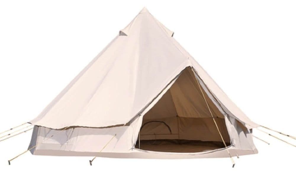 Bell Tent Hire - 5m Ease - Pitched