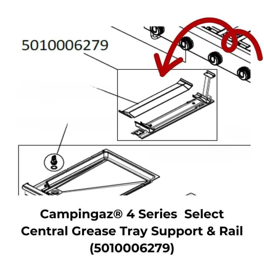 Campingaz® Central Grease Tray Support & Rail 5010006279