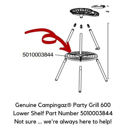 Campingaz® Lower Shelf Party Grill 600 (5010003844)