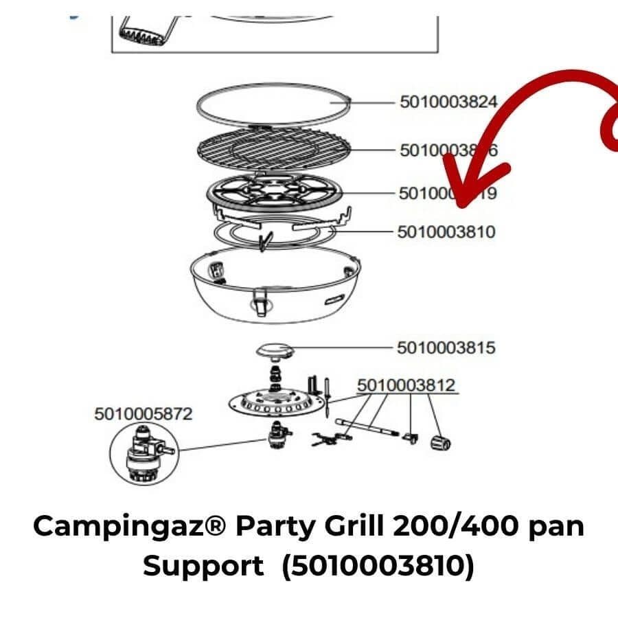 Campingaz® Pan Support Party Grill 200/400CV (5010003810)