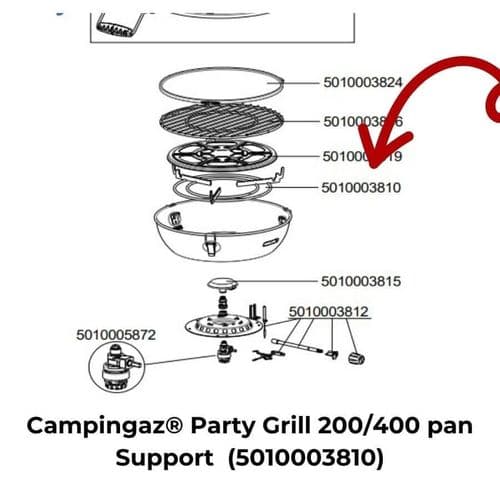 Campingaz® Pan Support Party Grill 200/400CV (5010003810)