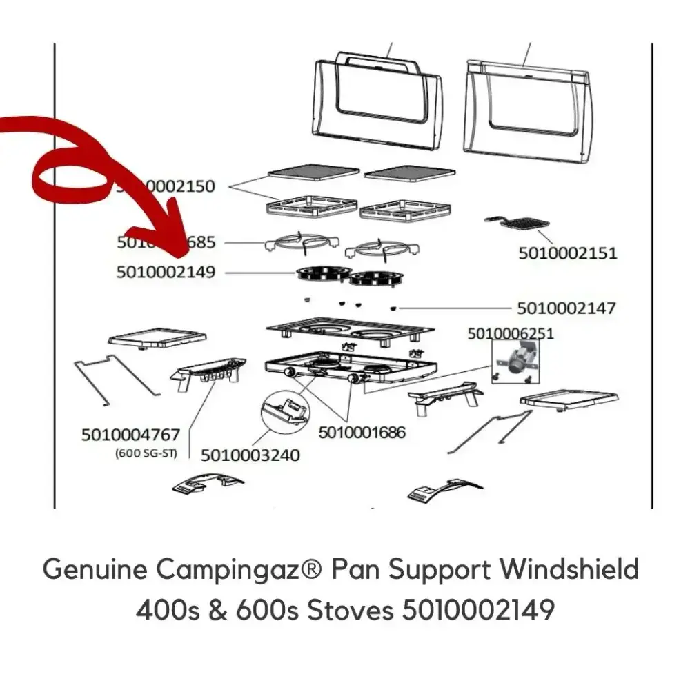 Campingaz® Pan Support Windshield 400 & 600 S Series (5010002149)