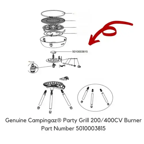 Campingaz® Party Grill 200 / 400CV Burner (5010003815)
