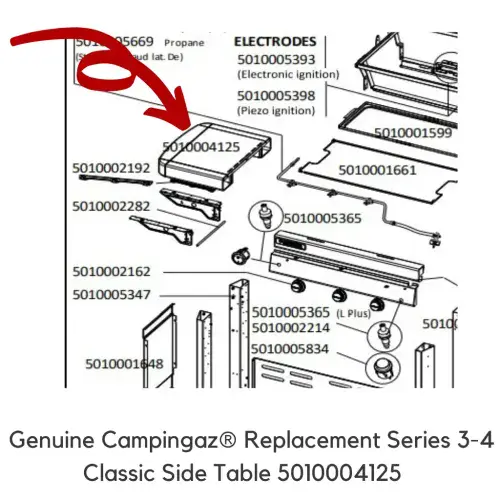 Campingaz® Series 3-4 Classic Side Table 5010004125