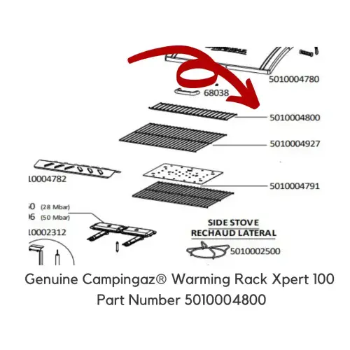 Campingaz®  Warming Rack Xpert 100 (5010004800) Genuine Spare