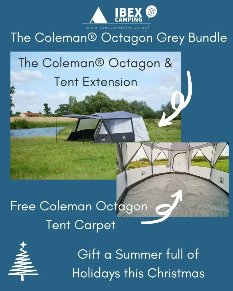 Coleman® Cortes Octagon 8 Tent - Grey (Bundle)
